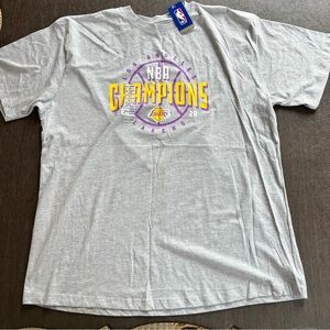 Los Angeles Lakers Fanatics 2020 NBA Champions Gray T-Shirt Size 3XL BRAND NEW